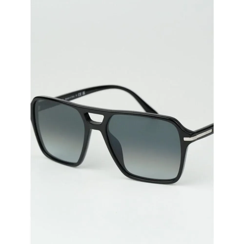 NEW Prada PR20YS 1AB06T Black Grey Unisex Pilot Sunglasses PR 20YS